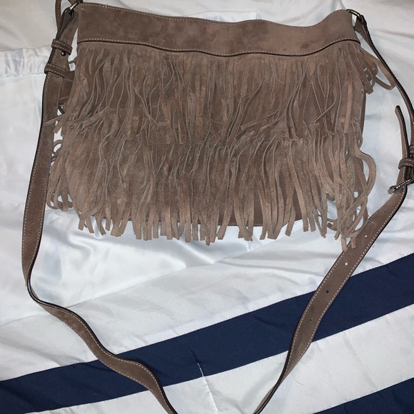 Michael Kors Medium Suede Billy Shoulder Bag - Picture 6 of 6